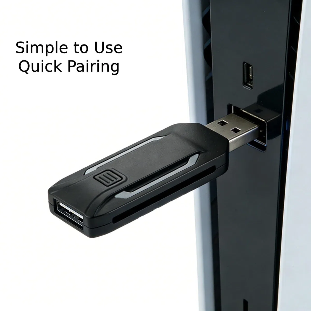 Wodsty Ricevitore per volante compatibile N7 per PS5 e PXN per volante da corsa v3 V900 V9, facile installazione, adattatore portatile, nero