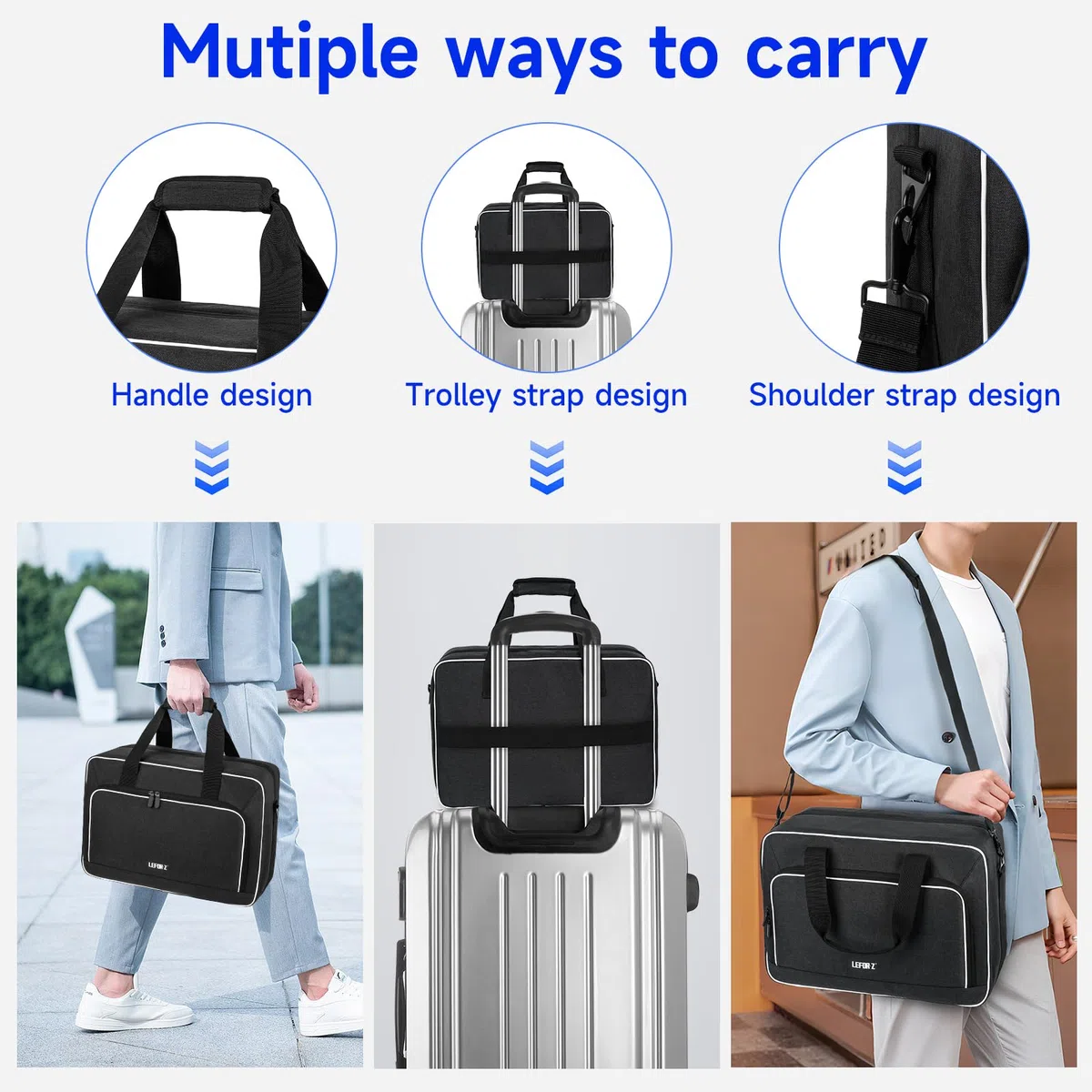 LEFOR·Z Custodia da trasporto compatibile con PS5/PS5 Pro/PS4, borsa da viaggio con imbottitura spessa, compatibile con Playstation 5/PS5 Digital Edition, controller, dischi di gioco, caricabatterie e