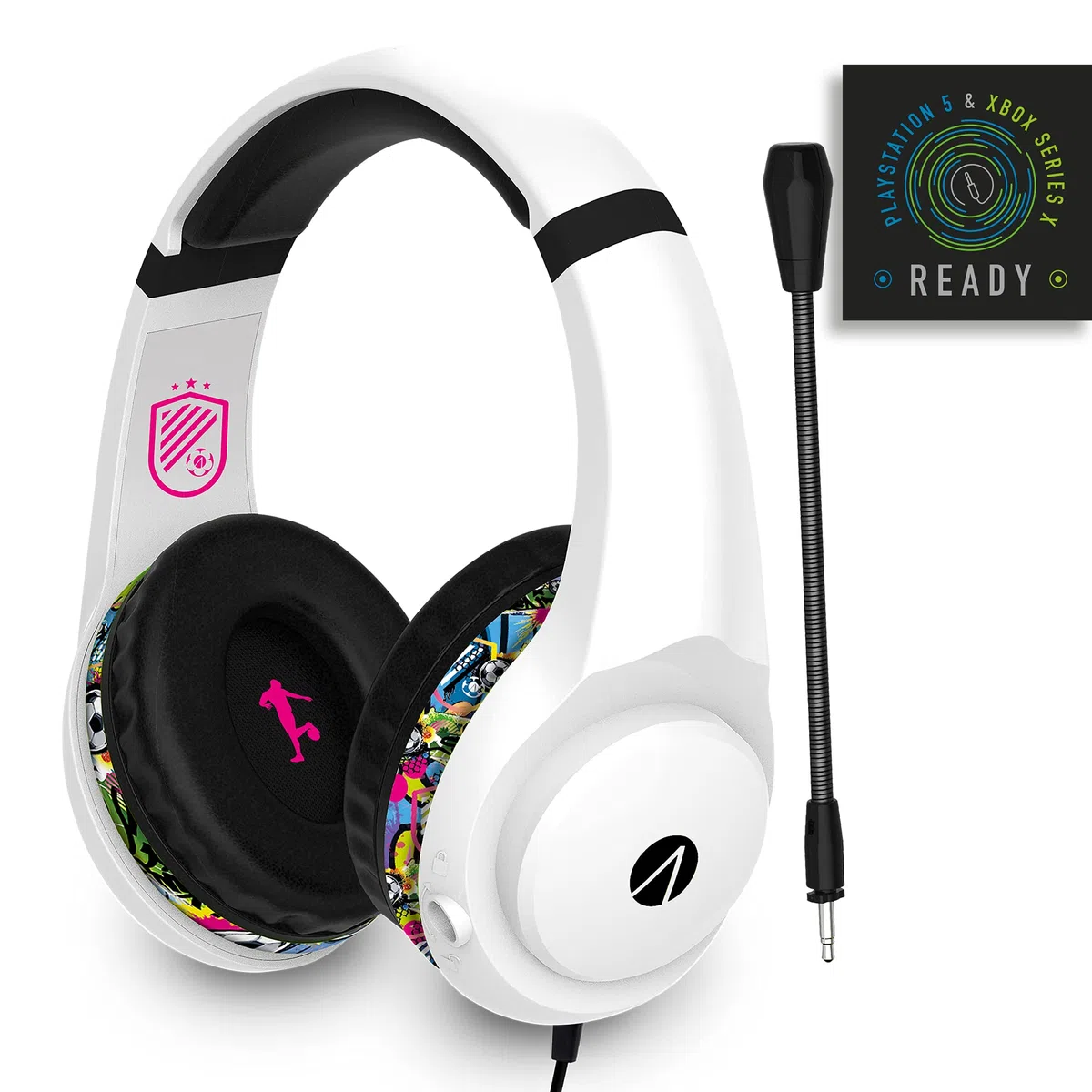 STEALTH Street Over-Ear - Cuffie da gioco con supporto, per PS4/PS5, Xbox, Nintendo Switch, PC con microfono flessibile, jack da 3,5 mm, cavo da 1,5 m, leggero, confortevole e durevole