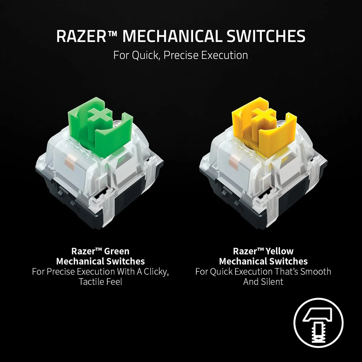Razer BlackWidow V3 Mini HyperSpeed (interruttore giallo) - Tastiera da gioco compatta al 65% con interruttore meccanico (lineare e clic, illuminazione RGB Chroma) - Tastiera norvegese/svedese nera