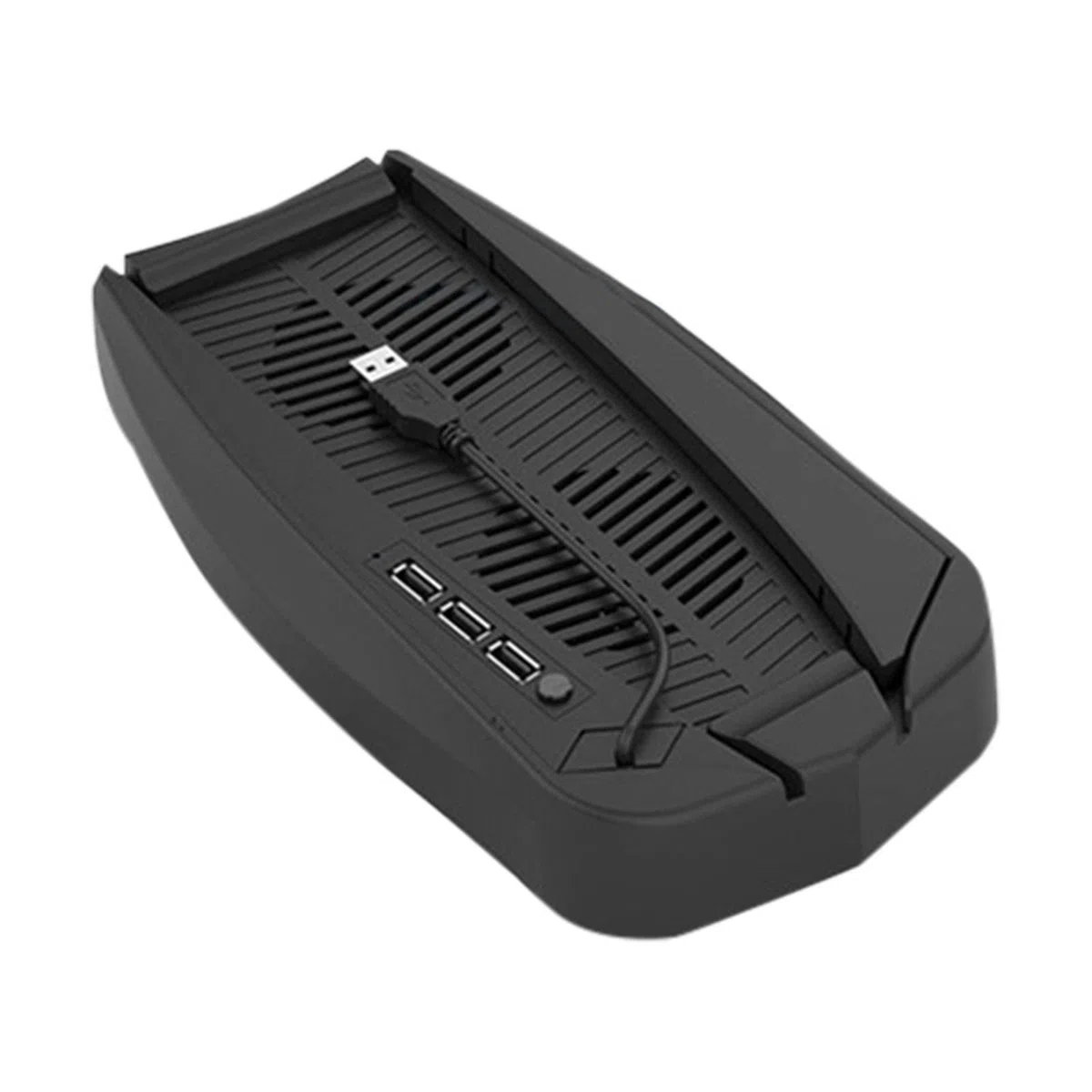 Supporto Verticale Supporto PS5 con Ventola e Stazione di Ricarica a Doppio Controller Dock for 5 Console PS5 Ventola Regolabile a velocità UHD T0/1/1