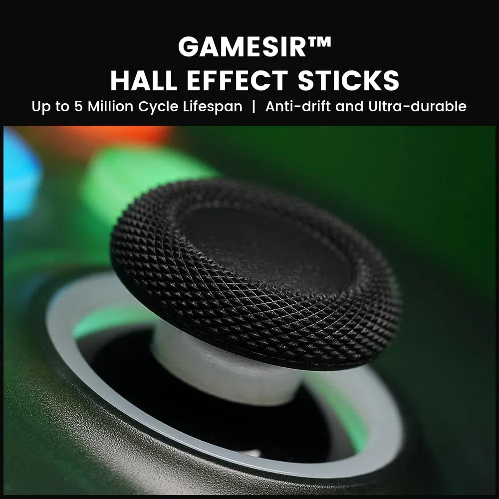 GameSir T7 Pro Controller cablato Xbox/PC – Verde retrò, Effetto Hall, RGB