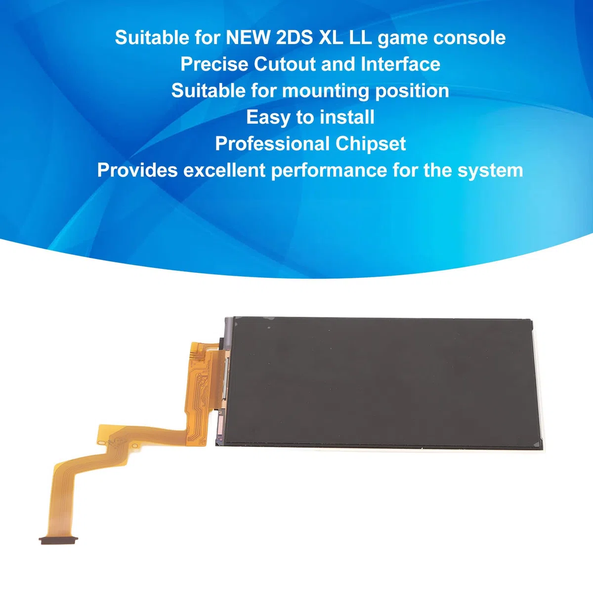 Pilipane Sostituzione del Display, LCD Superiore Superiore Originale, Display dello Schermo Superiore, Kit di Riparazione dello Schermo, Sostituzione dello Schermo per Il Nuovo 2DS XL LL