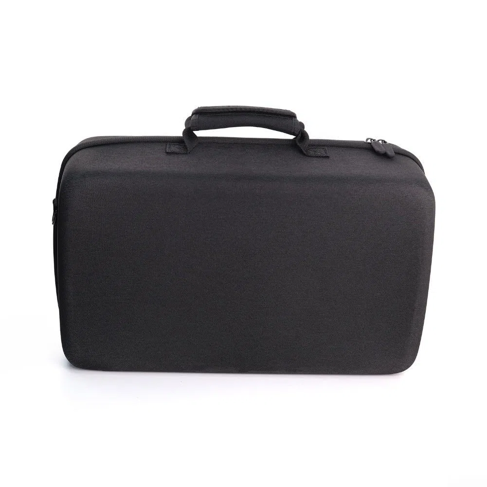 Custodia rigida in EVA per PS5 Pro e console sottili, custodia portatile multifunzione con cerniera di sicurezza, organizer protettivo da viaggio per accessori da gioco (grigio)