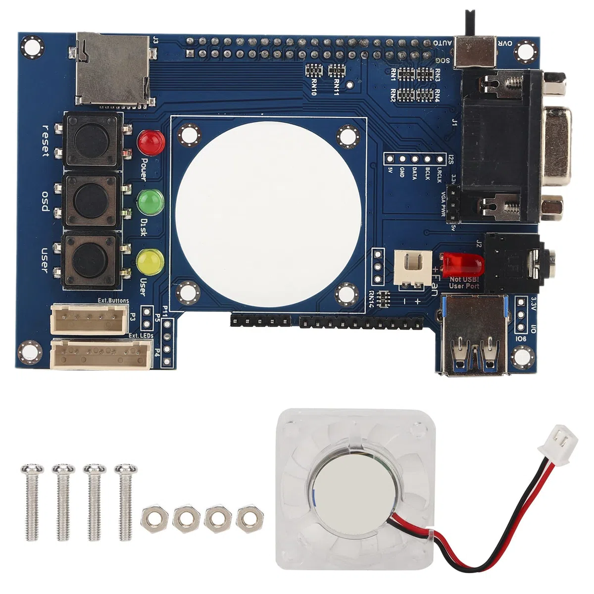 Scheda di Espansione FPGA, Modulo di Sostituzione Affidabile per Uscita Video Analogica VGA e Audio per Giochi Retro, PCB , 1 Pezzo