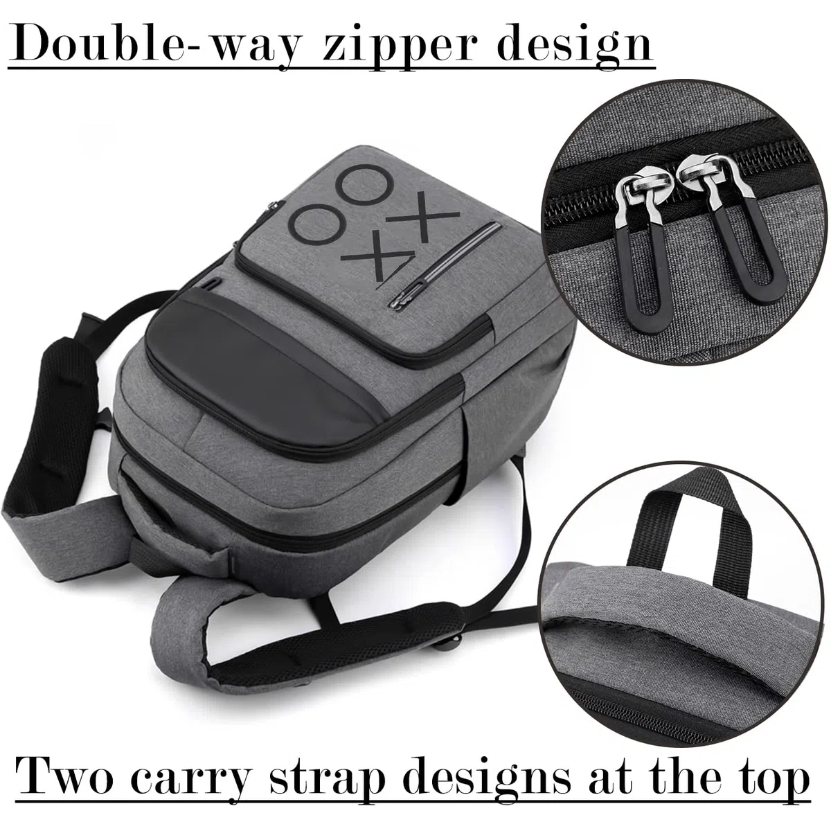 Zaino per console da gioco per PS5, borsa da viaggio per controller e accessori da gioco, grigio, grande, gioco