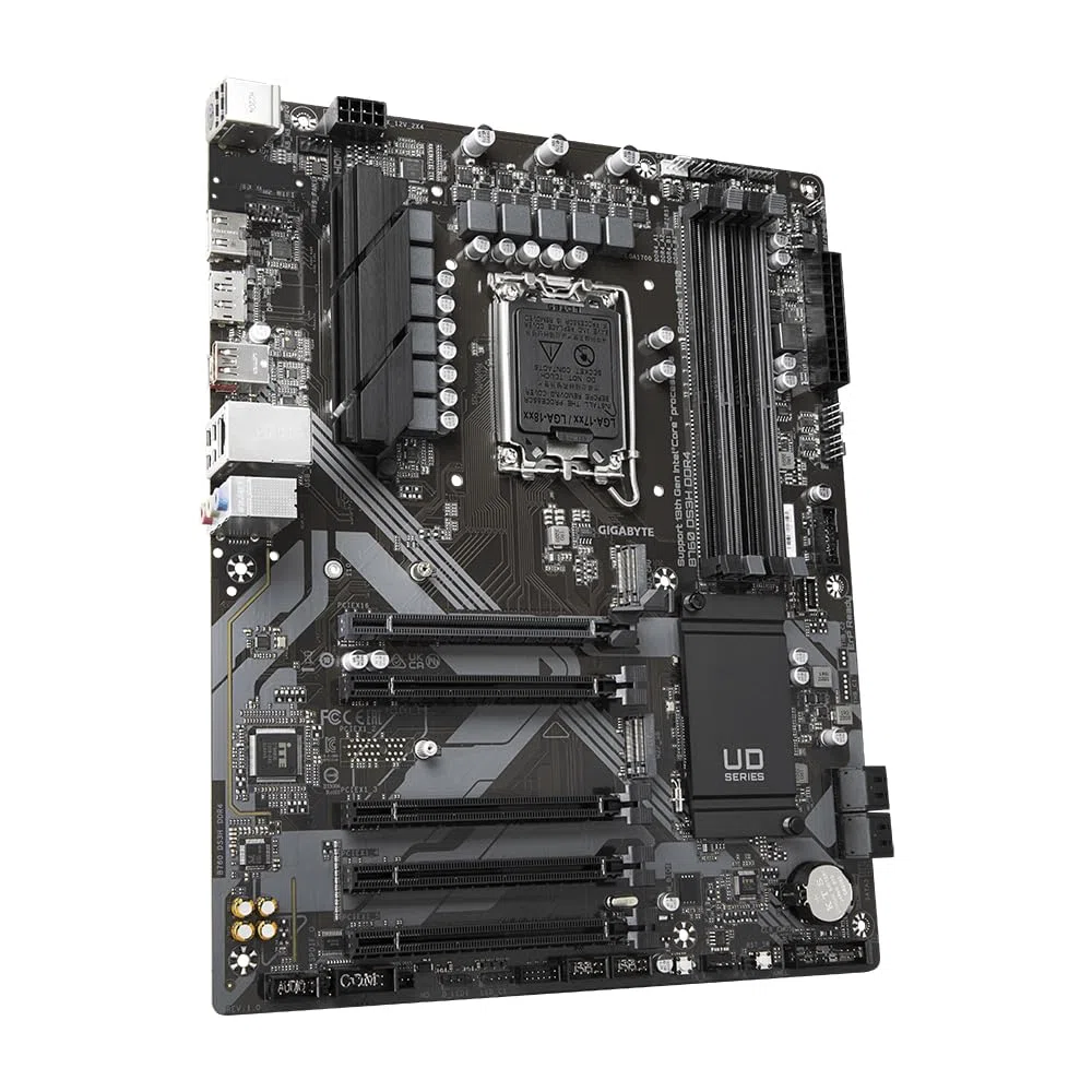 GIGABYTE B760 DS3H DDR4 Scheda Madre - Supporta CPU Intel Core di 14a generazione, VRM digitale a 18+2+1 fasi, fino a 5333MHz DDR4 (OC), 2xPCIe 4.0 M.2, GbE LAN, USB 3.2 Gen 2