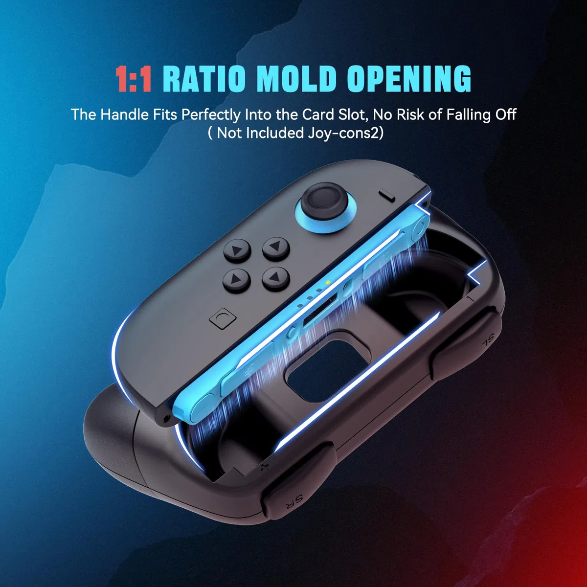 Sioenl Manopole per Nintendo Switch 2 Joy-Con [2 pezzi], kit di maniglie ergonomiche resistenti all'usura antiscivolo per controller NS 2 Joy-Cons Set di custodie per controller Switch 2 Joy Cons