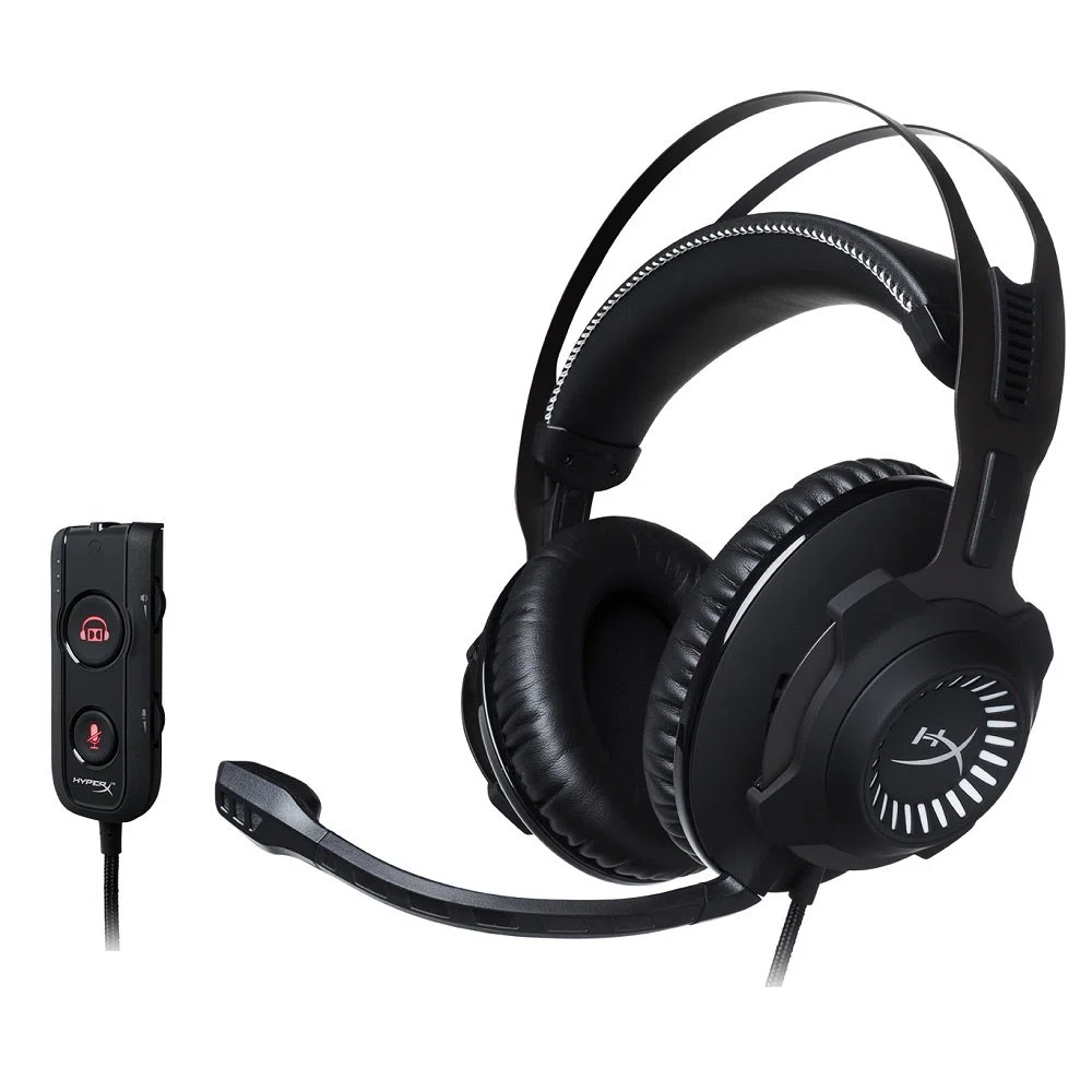 HyperX HX-HSCRS-GM Revolver S, Cuffie da Gioco Dolby Surround 7.1 per PC/PS4/Mac, Elementi in memory foam