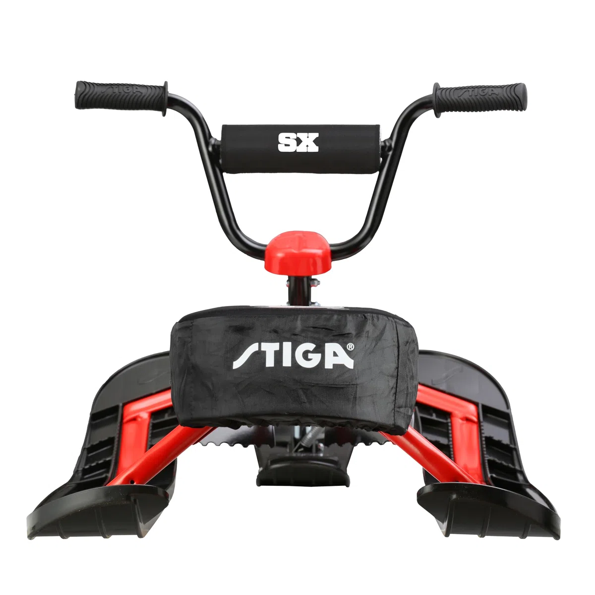 STIGA Snowracer Curve SX - Slittino da Neve con Manubrio BMX, Telaio in Acciaio Robusto, Sci Twintip e Carving, Freno di Sicurezza, adatto dai 7 Anni, Peso Massimo 90 kg