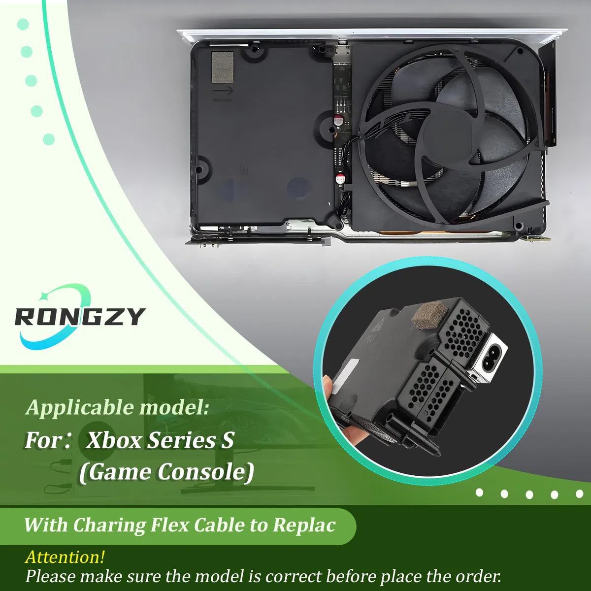 RongZy per Xbox Series S Alimentatore per Series S Alimentatore Interno Sostituire Series S con Strumenti di Riparazione