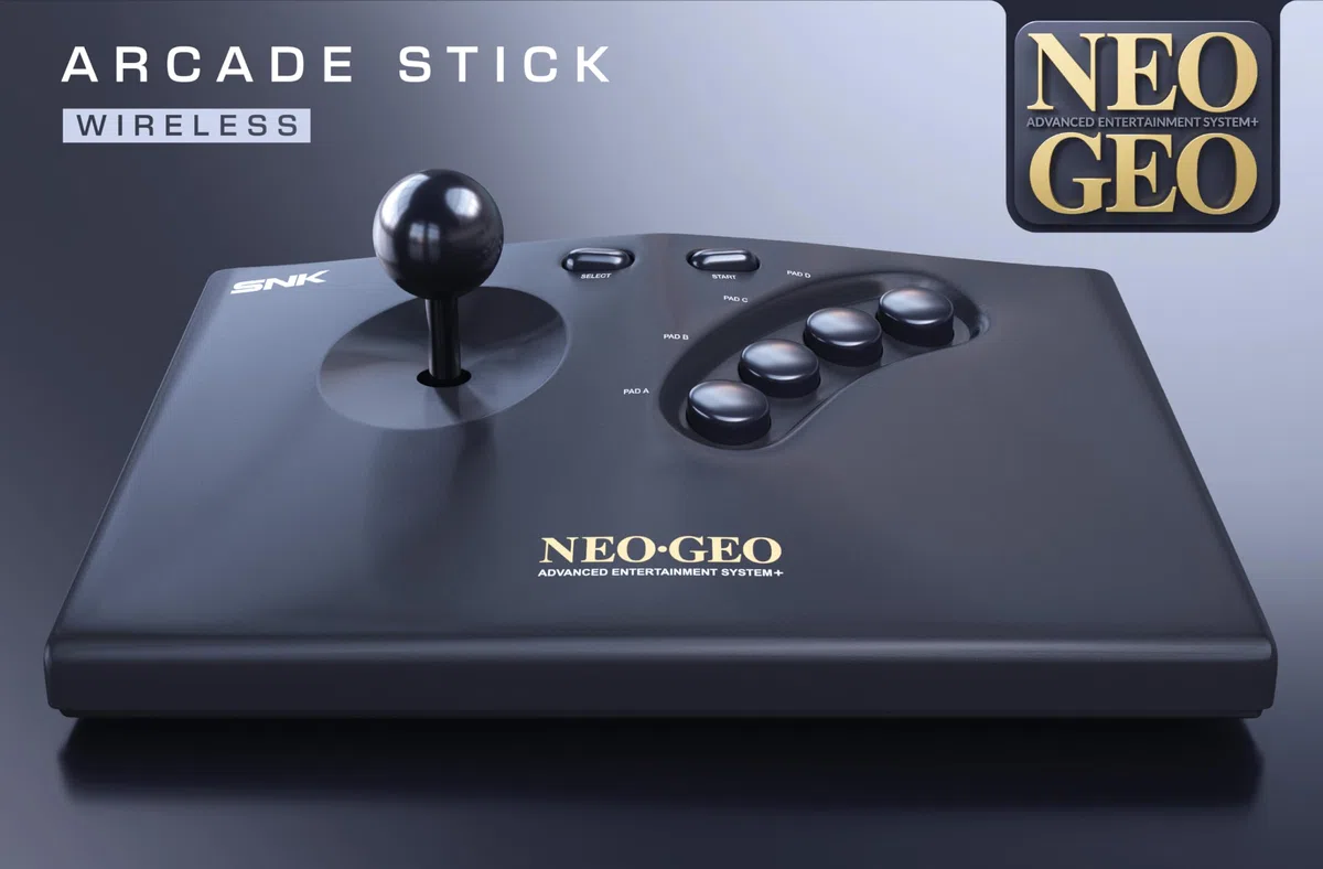 Neo Geo AES+ Arcade Stick Wireless Black