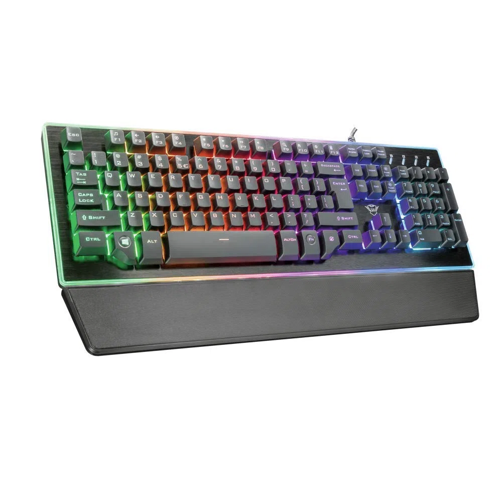 Trust Gaming Trust GXT 860 Thura Tastiera Gaming Semi-meccanica LED, Piastra Superiore in Metallo, Nero [Italia]