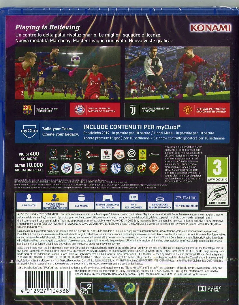 eFootball PES 2020 - Playstation 4