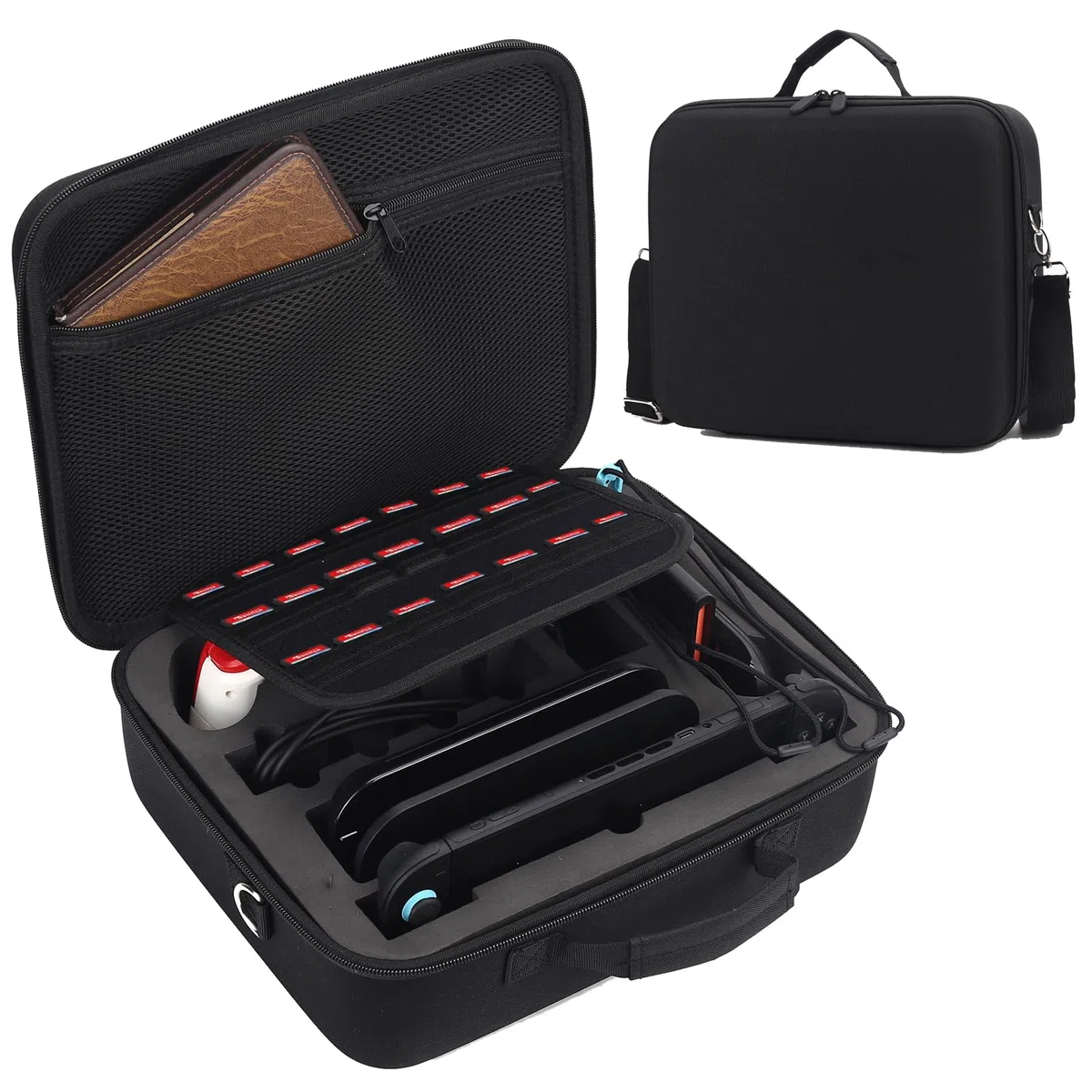 Flyekist Custodia rigida portatile per Nintendo Switch 2 (2025), custodia protettiva da viaggio deluxe per accessori controller console Switch 2