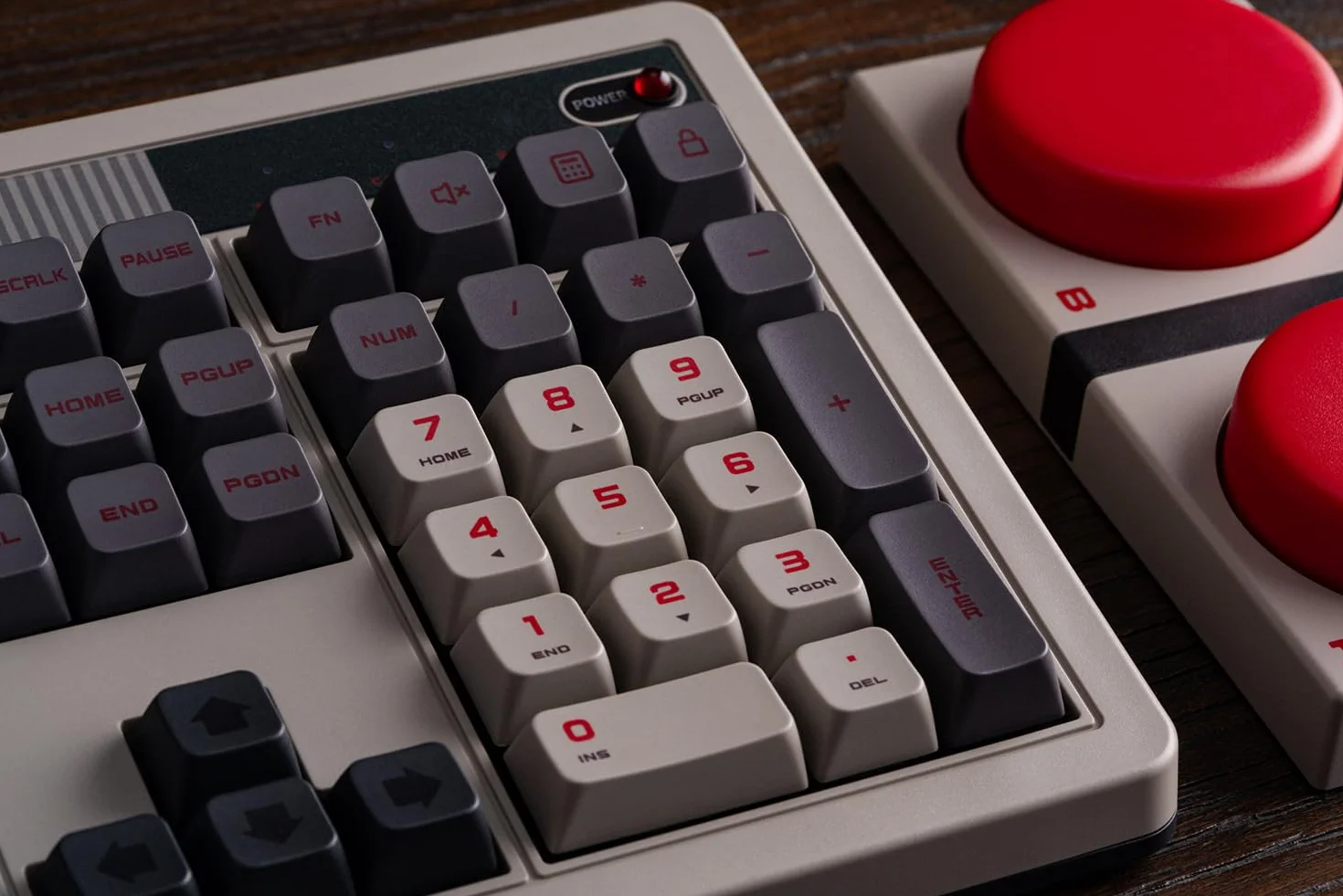 8BitDo Retro 108 Mechanical Keyboard with 108 Keys and Integrated Numpad, Bluetooth/2.4G/USB-C Hot Swappable Wireless Gaming Keyboard for Windows and Android - N Edition - QWERTY ANSI US Layout