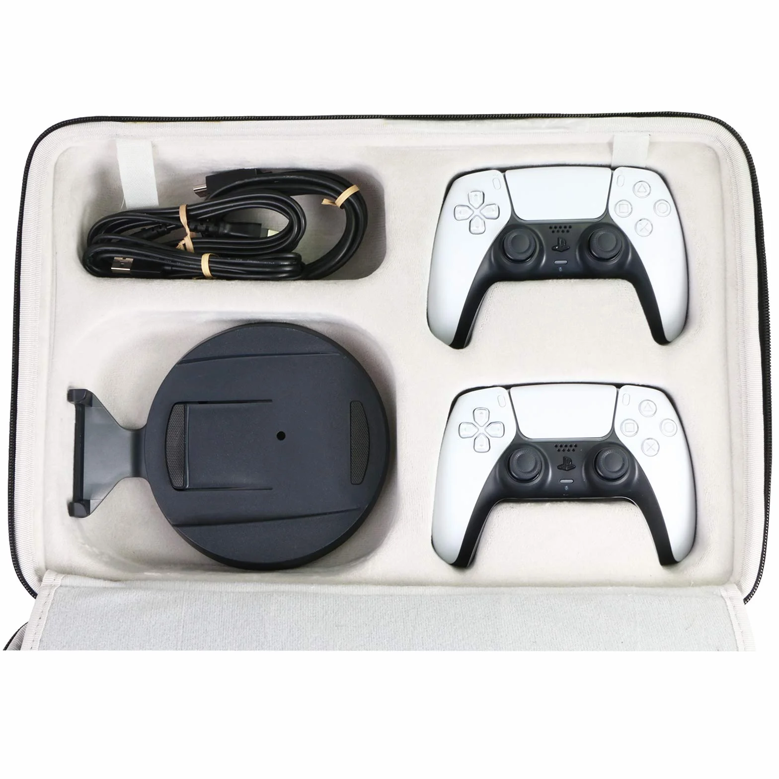 Khanka Custodia Rigida in EVA per Controller Sony PlayStation 5,Nero | Per Controller Sony PlayStation 5, Realizzata in EVA, Struttura Rigida della Custodia, Adatta ai Viaggi, Solo Custodia