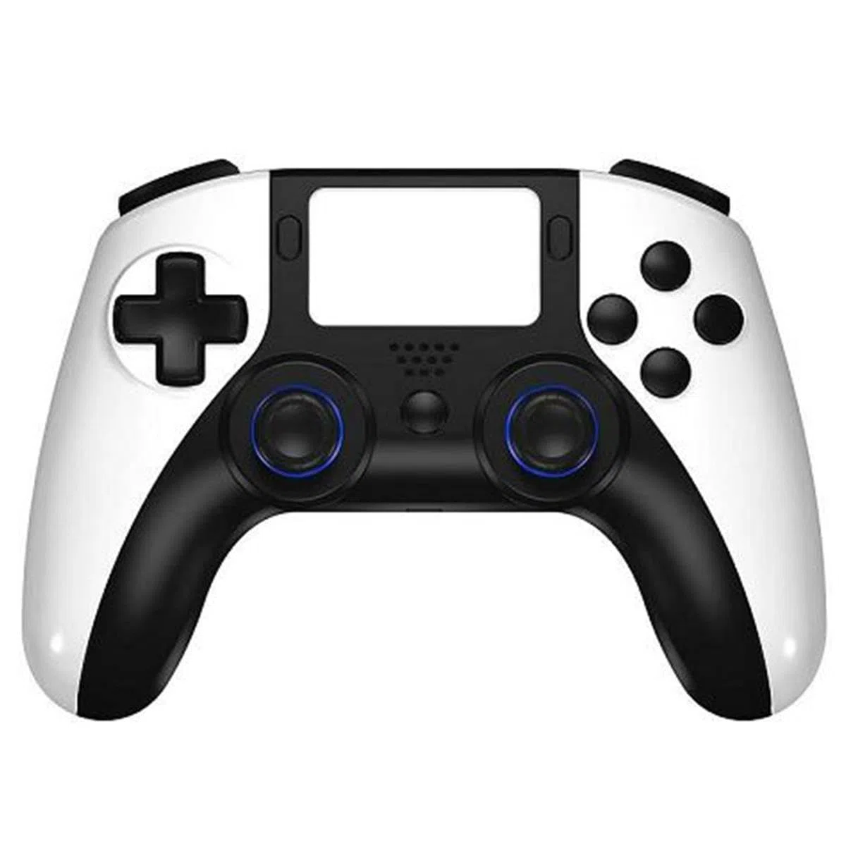 SIMPLETEK - Controller Gaming Wireless con Jack 3,5 mm Compatibile PS4 e PC con touchpad e vibrazione integrata | Bianco