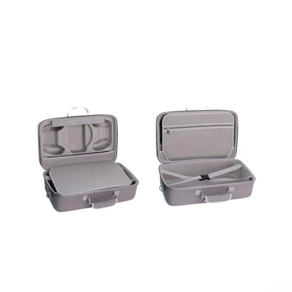 Custodia rigida in EVA per PS5 Pro e console sottili, custodia portatile multifunzione con cerniera di sicurezza, organizer protettivo da viaggio per accessori da gioco (grigio)