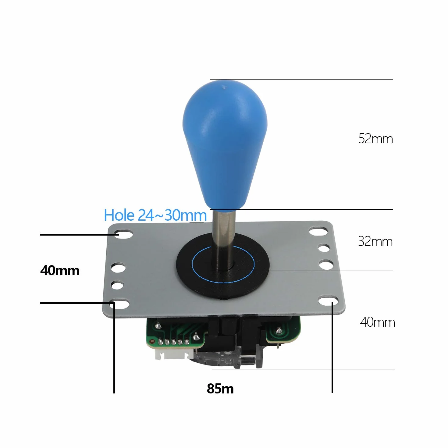 SJ@JX Arcade Game 2 Player Controller DIY Kit Microswitch Button 4&8 Way Joystick Zero Delay USB Encoder Fighting Stick Handles Console for PC MAME Raspberry Pi Retropie