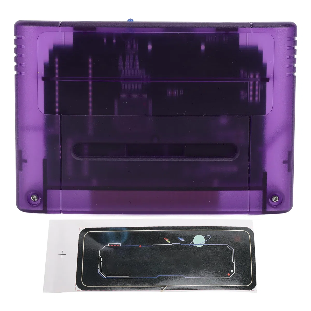 CCYLEZ Game Cartridge Professional 3000 in 1, scheda di memoria da 8 GB ad alta velocità per SNES per console di gioco SFC, supporta FAT16 e FAT32 con capacità scheda da 32 GB (trasparente)