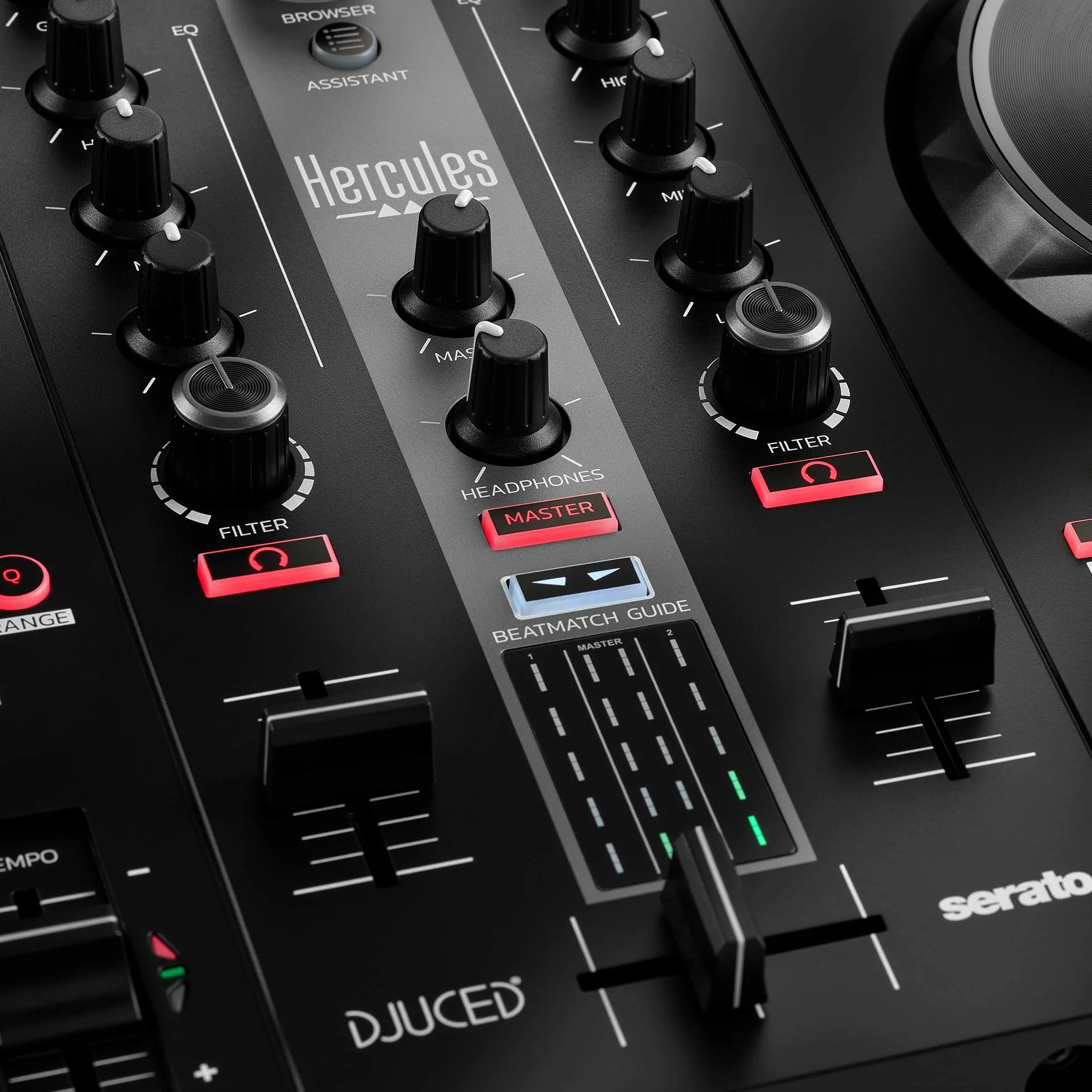 HERCULES DJControl Inpulse 300 MK2, Postazione DJ USB, 2 banchi con 16 pad e scheda audio integrata | Controller 2 deck per Serato e DJUCED con LED Beatmatch Guide, 16 pad performance, Stems preconfigurato