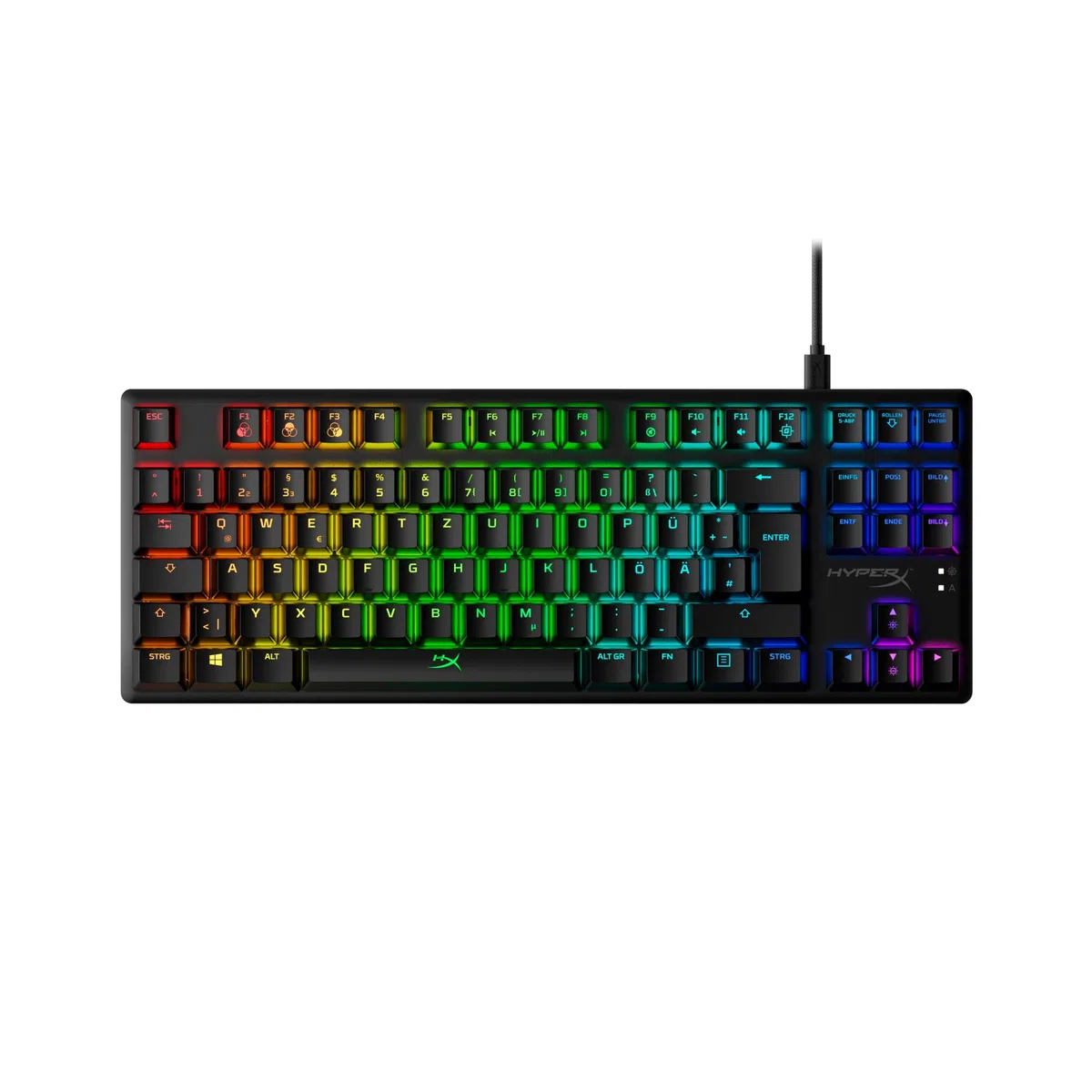 HyperX Alloy Origins Core – Tastiera Gaming Meccanica RGB, Tenkeyless, Switch HyperX Red (QWERTZ)