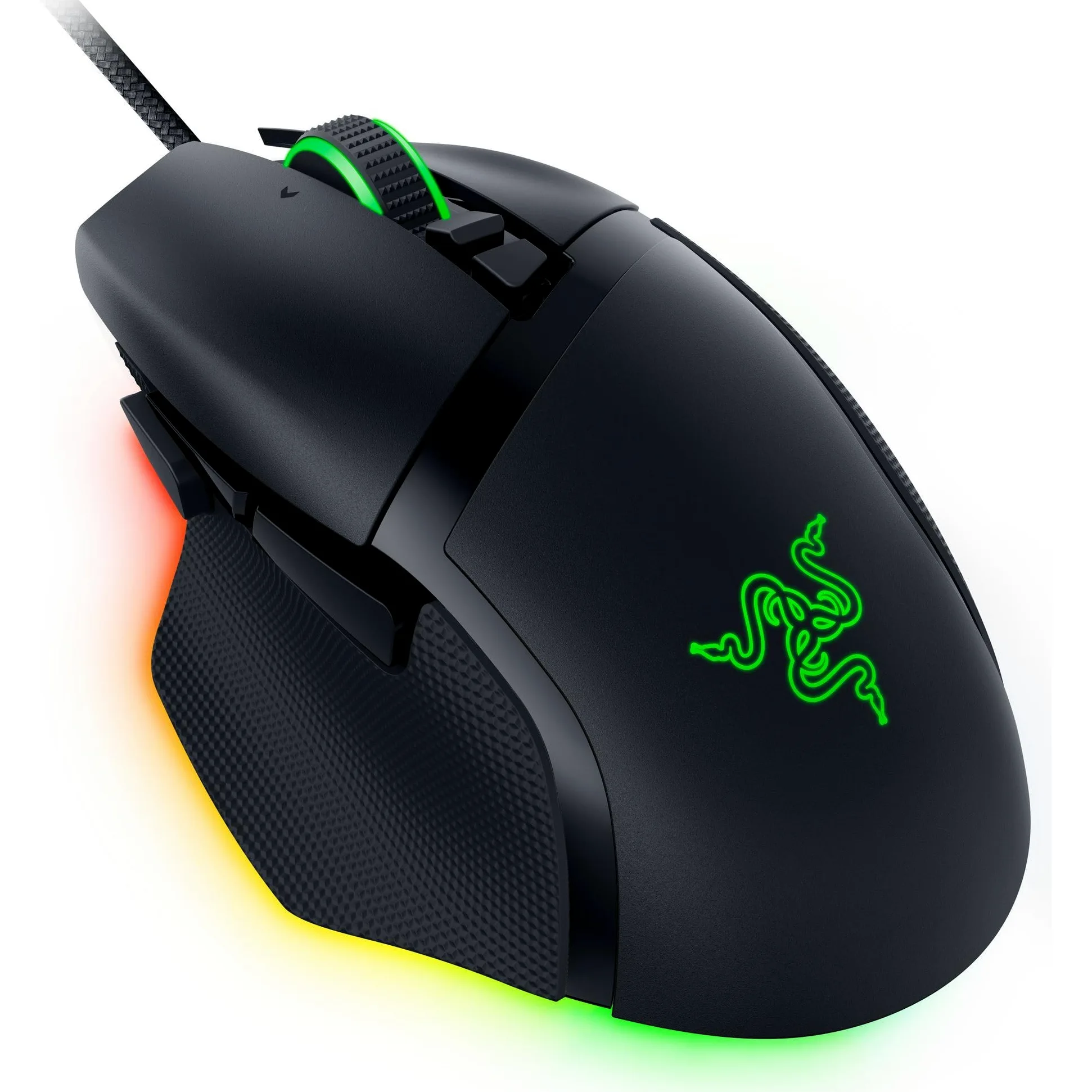 Razer Basilisk V3 - Mouse da gioco USB, 11 pulsanti, messa a fuoco + sensore 26000DPI, interruttore ottico, rotella di inclinazione Razer HyperScroll, illuminazione cromata, RZ01-04000100-R3M1, nero