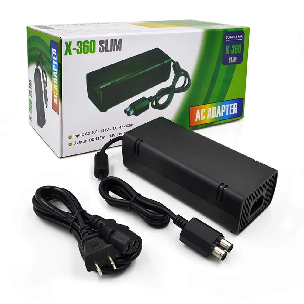 Adattatore CA per Xbox 360 Slim, alimentatore con cavo di ricambio per console Xbox 360 Slim