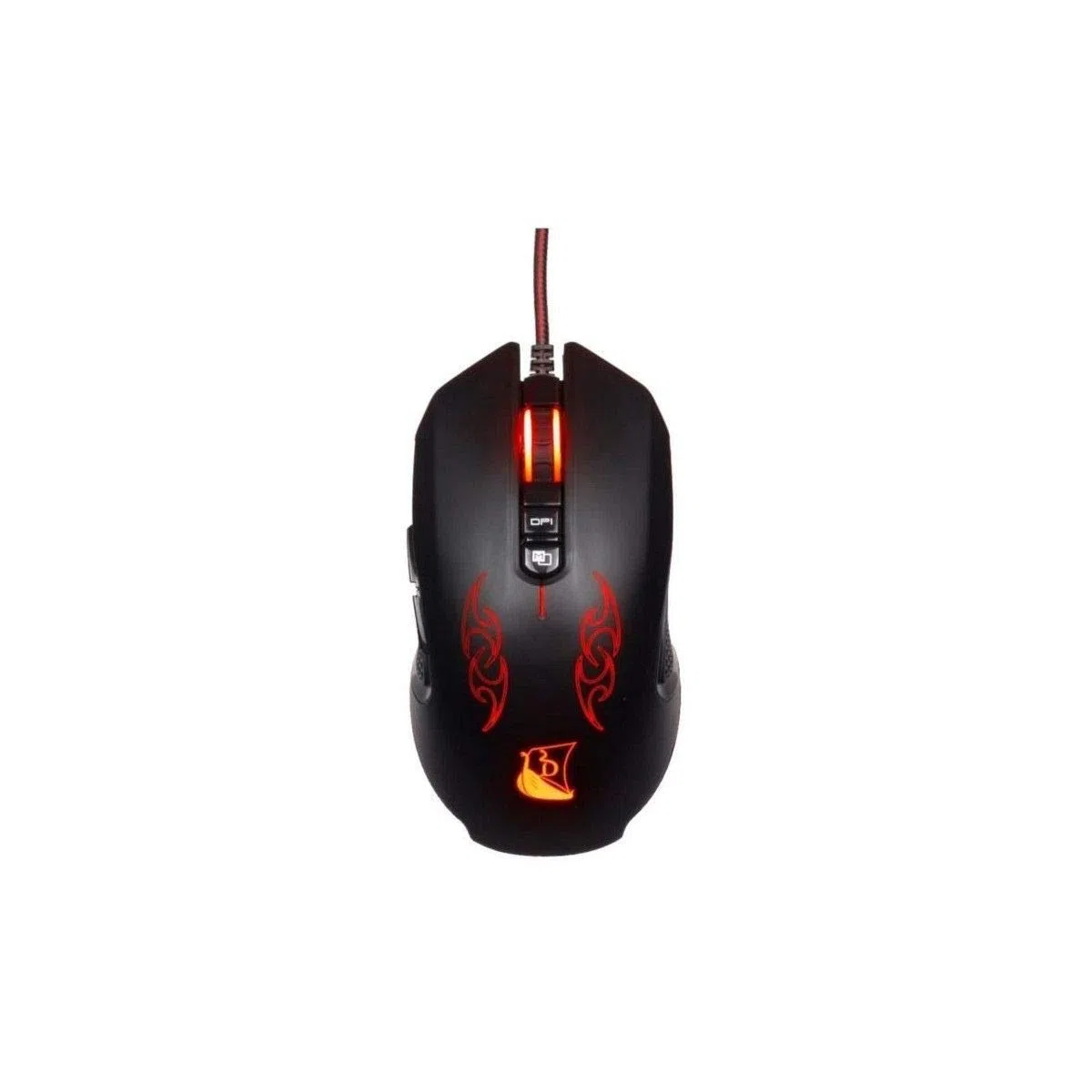 Konix Mouse cablato Drakkar Hœnir per PC da gioco - 8 pulsanti - frequenza 1000 Hz - risoluzione 3200 DPI - retroilluminazione a 4 colori