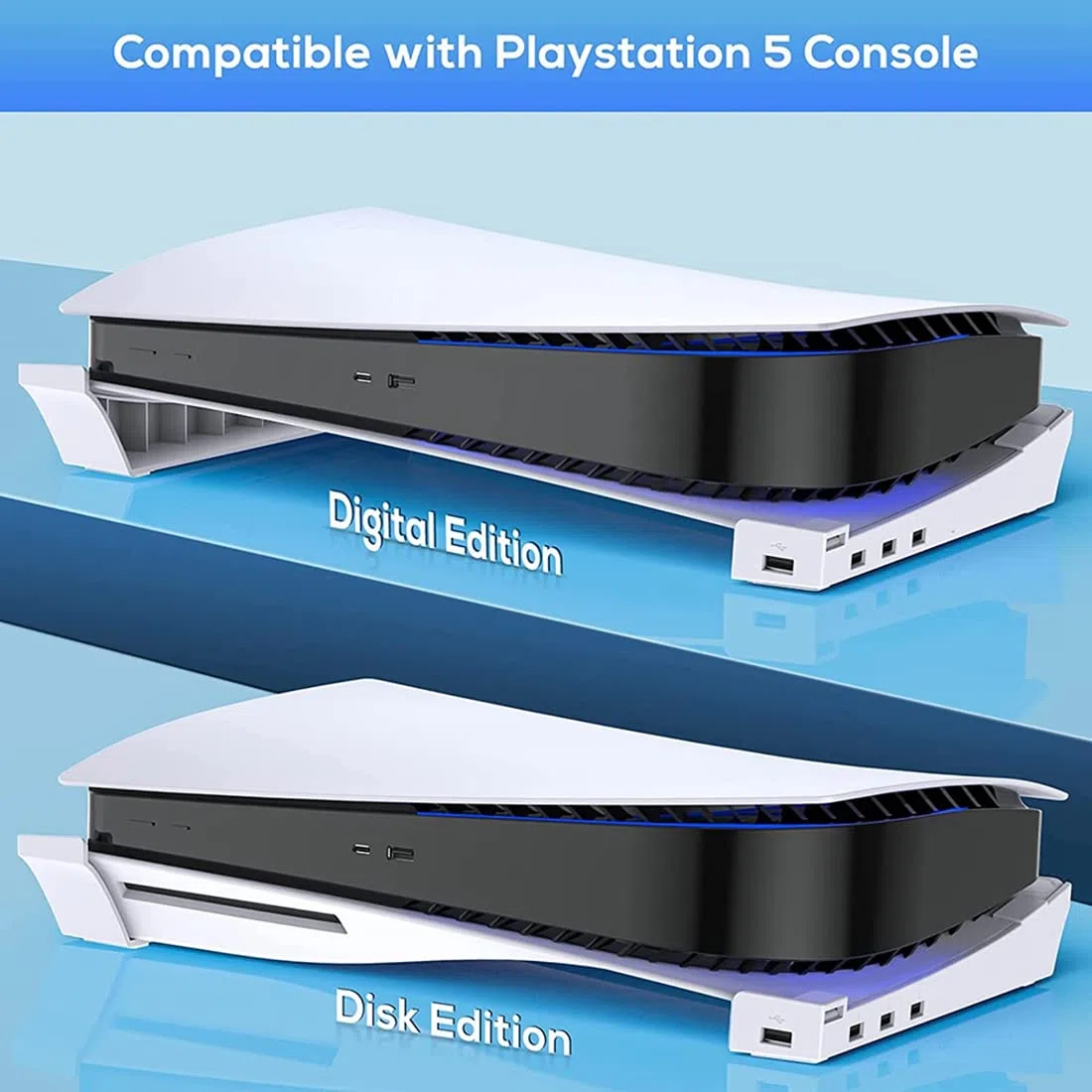 Supporto per console di gioco, contenitore orizzontale per 4 dischi ed edizioni digitali, organizer multifunzionale per PlayStation e Xbox