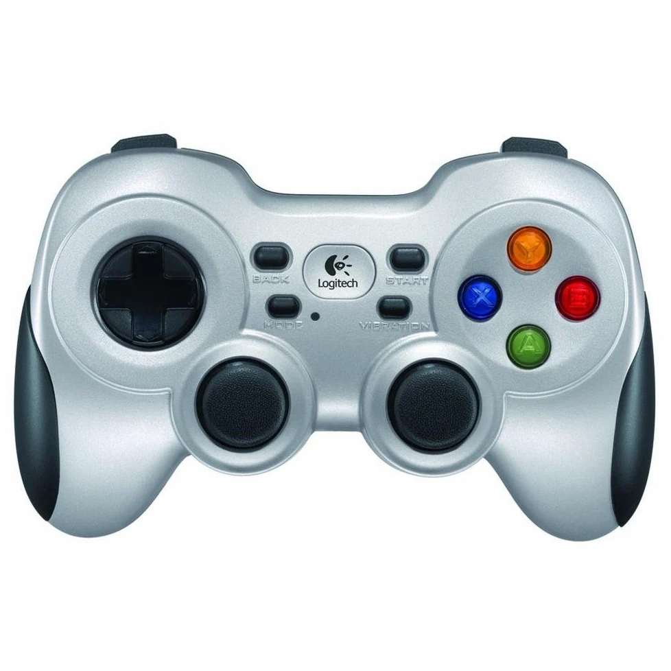 Logitech G F710 Wireless Gamepad, 2,4 GHz Wireless con Nano-ricevitore USB, Controller Dual Vibration Feedback, 4 switch D-Pad, PC - Grigio/Nero