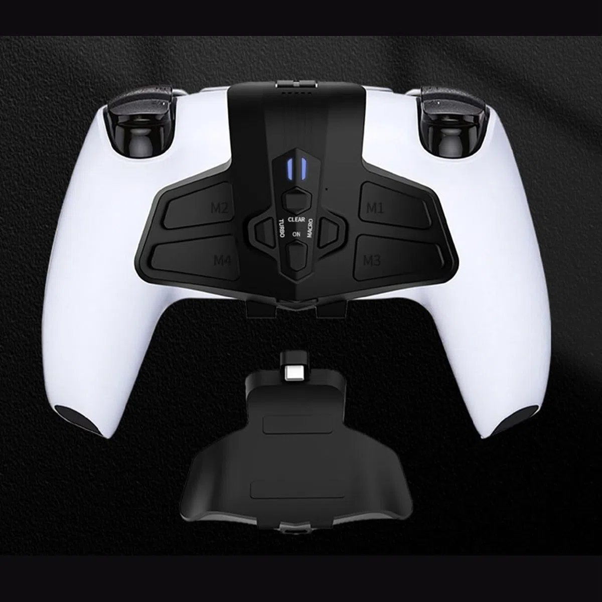Accessorio Paddle Posteriore per Controller, Pulsanti Aggiuntivi Programabili, 4 Pulsanti Extra Neri per PS5 Xbox Series X S PC, Impugnature Antiscivolo per Gioco Intenso