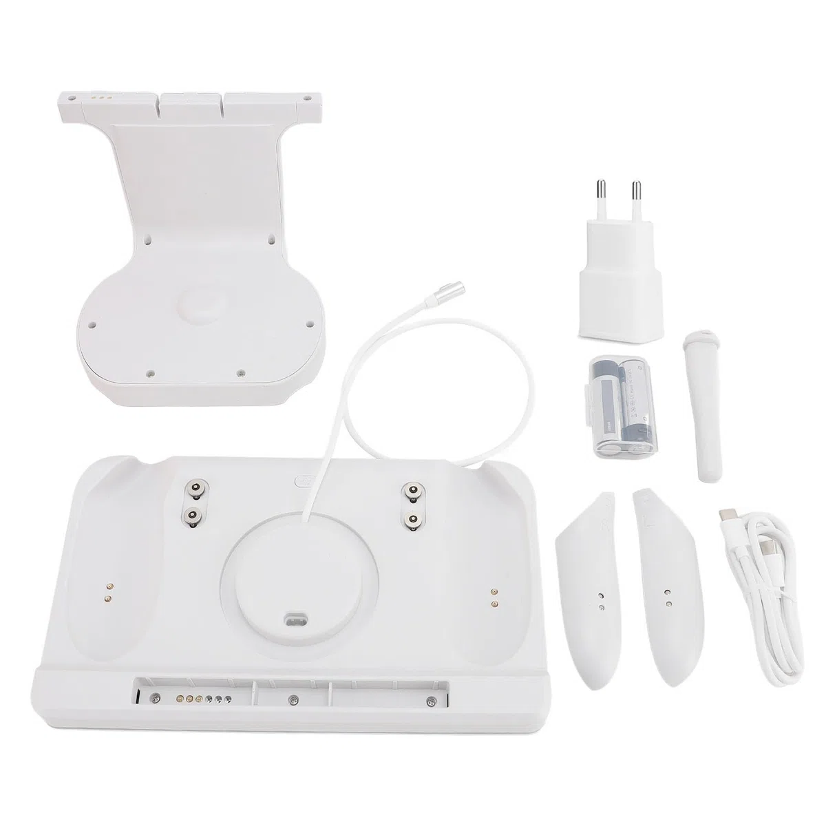 Stazione di Ricarica per Dispositivi Multipli, Cuffia Magnetica USB C VR PD 18W e Supporto di Ricarica per Controller, Dock di Ricarica con Luce RGB per 3S (Spina europea)