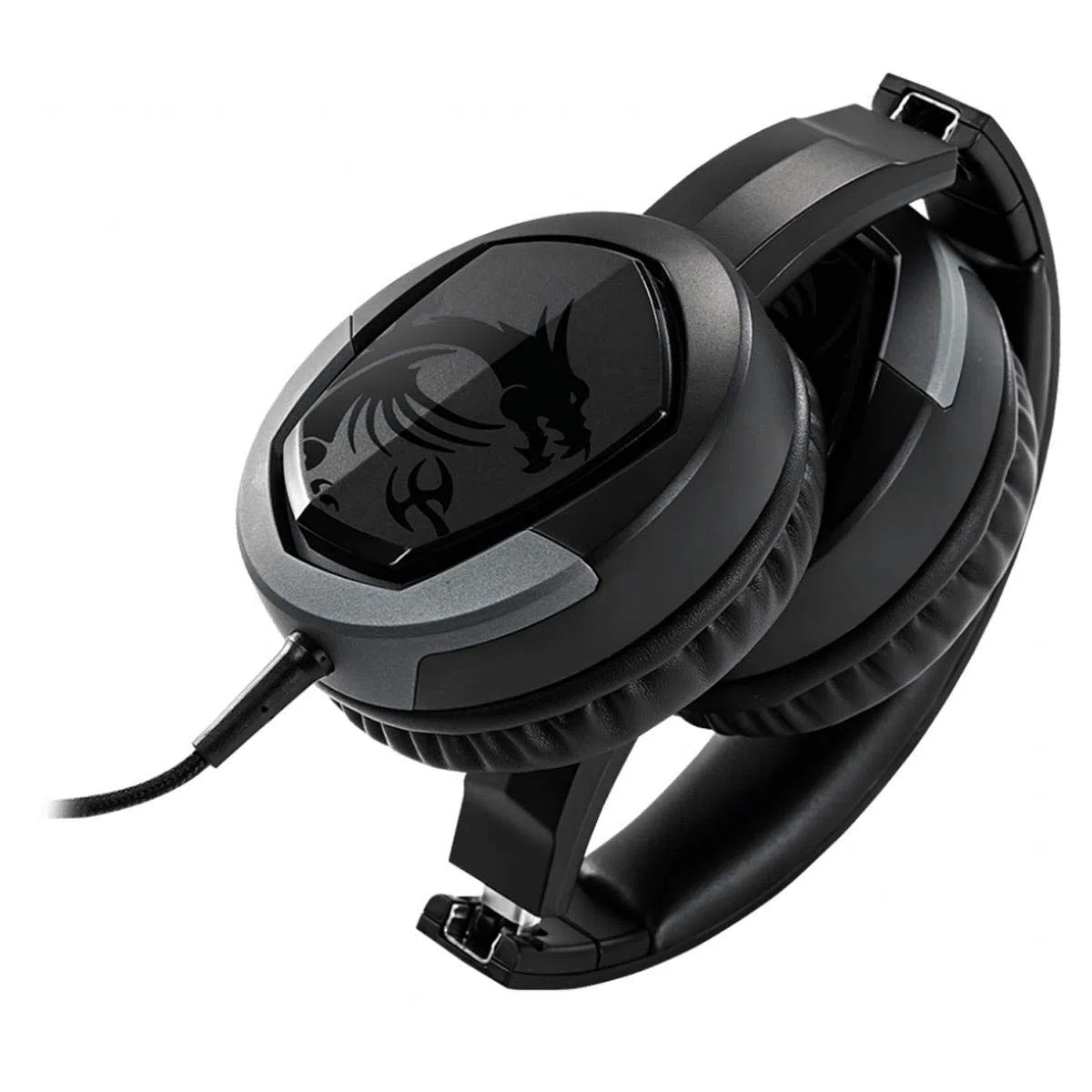 MSI Gaming Microphone Cuffie da Gioco Leggere e Pieghevoli con Design ad Archetto