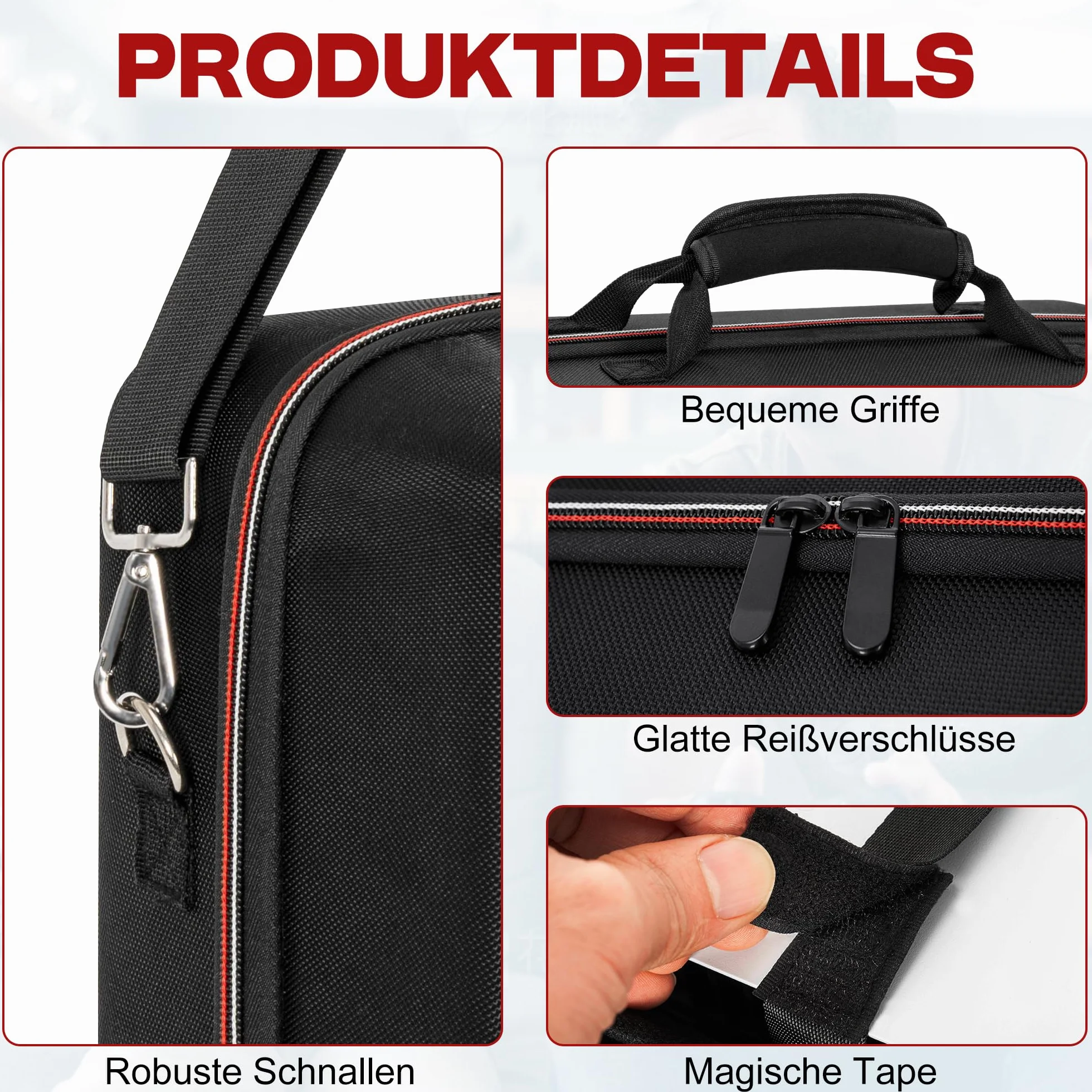 OUUTMEE Custodia da trasporto Applicabile a Play station 5, compatibile con PS5/PS Slim/PS5 Pro, borsa protettiva con tracolla per console Disc/Digital Edition, schede di gioco, HDMI
