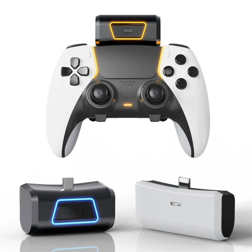 Batteria ricaricabile per controller di gioco, caricatore wireless da 1900 mAh per gamepad