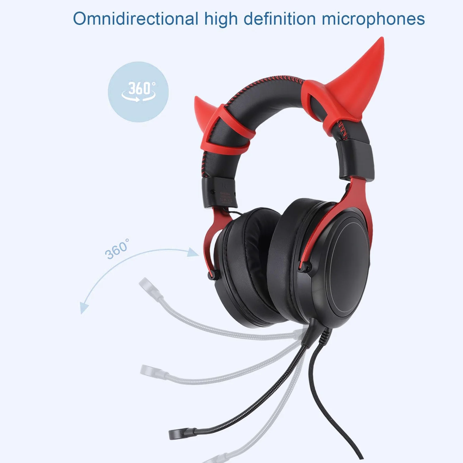 Julihai Cuffie da Gioco Cuffie Over-ear Cablate per PC con Luce RGB e Cancellazione del Rumore per Un'esperienza di Gioco Coinvolgente (#2)