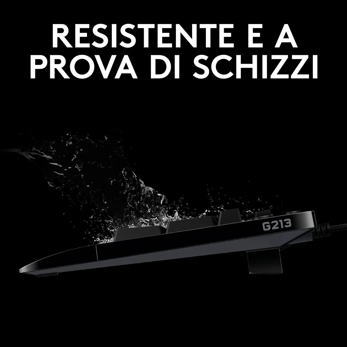 Logitech G G213 Prodigy Tastiera Gaming Cablata, LIGHTSYNC RGB, Layout US QWERTY - Nero