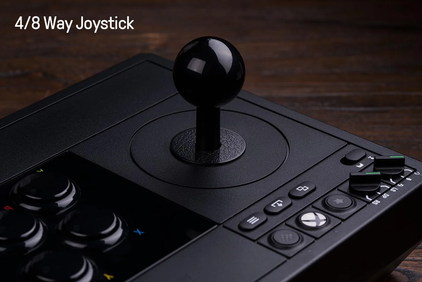 8BitDo Bastone da combattimento wireless Arcade da 2,4 g, con jack audio da 3,5 mm, pulsante di disattivazione del microfono e pulsante di mappatura joystick per Xbox Series X|S, Xbox One e Windows