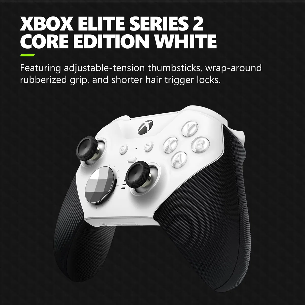Microsoft Wireless Controller - Elite V2 COre White for Xbox Series X, Xbox Series S, and Xbox One