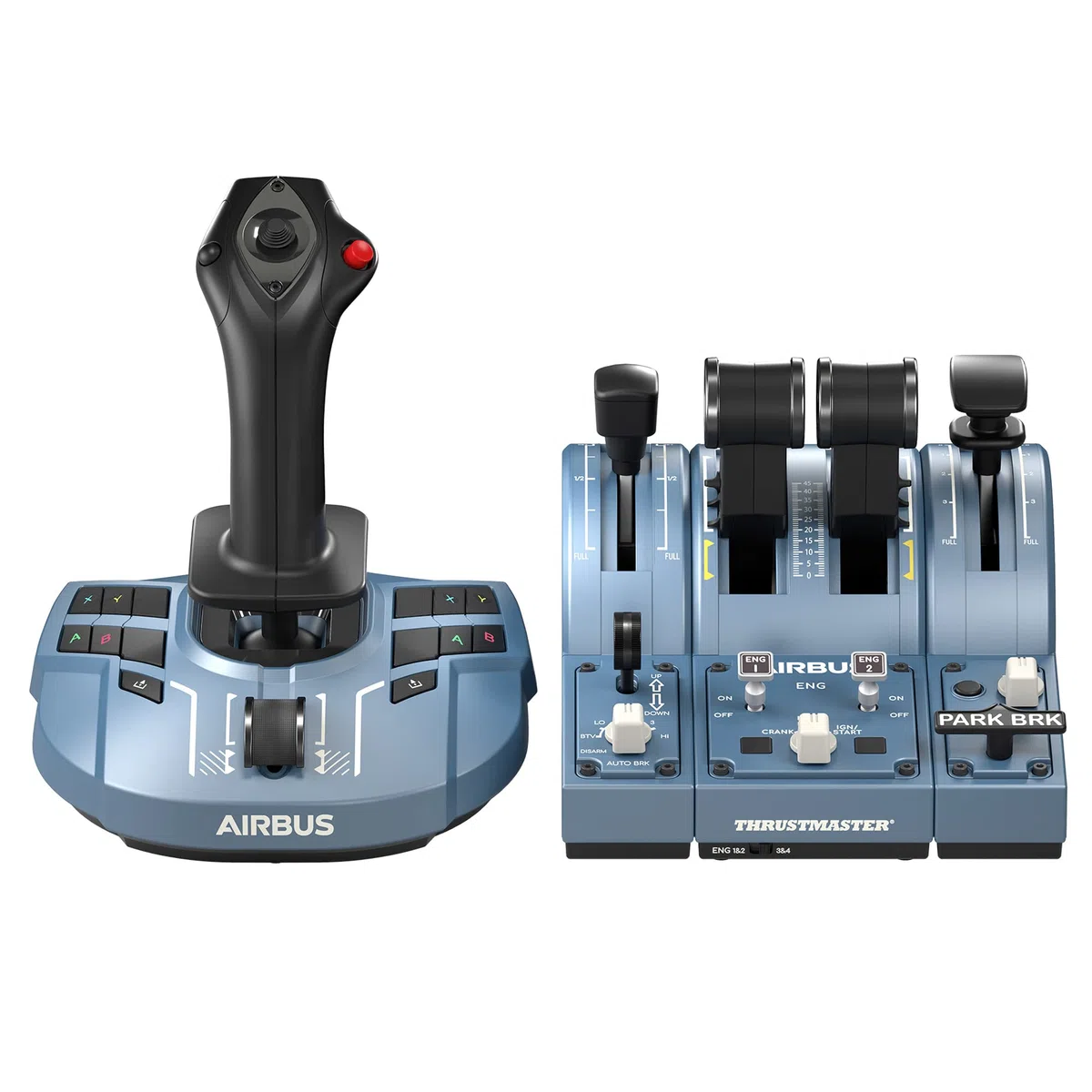 Thrustmaster TCA Captain Pack X Airbus Edition + TFRP Rudder Pedals Bundle – Kit Simulazione di Volo Completo per Xbox Series X|S & PC – Repliche Ufficiali Airbus A320neo