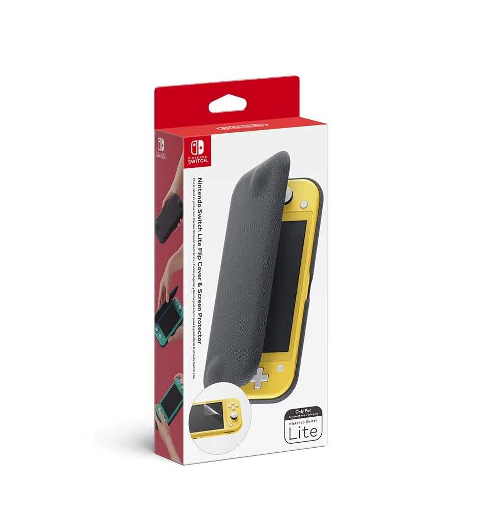 Nintendo Switch Lite - Custodia flip con pellicola protettiva per schermo
