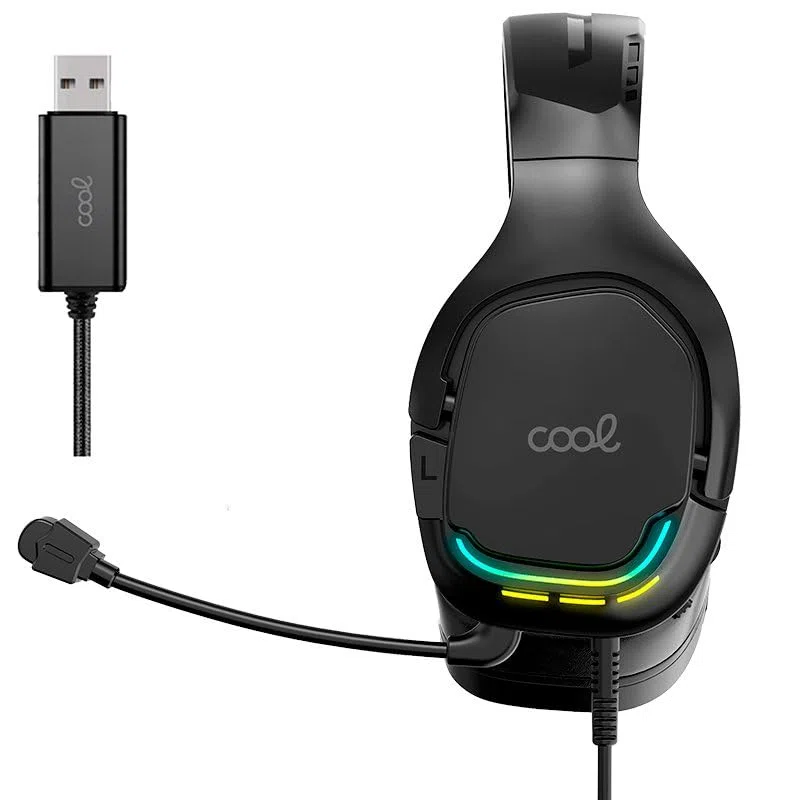 Cuffie Stereo PC / PS4 / PS5 / Xbox Gaming Led RGB Cool Tuned USB 7.1