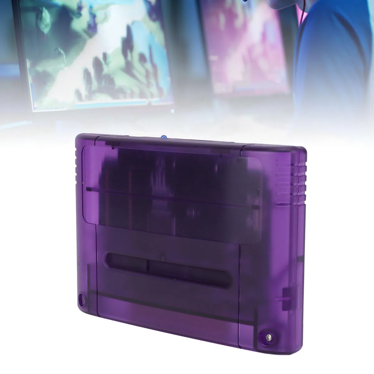 CCYLEZ Game Cartridge Professional 3000 in 1, scheda di memoria da 8 GB ad alta velocità per SNES per console di gioco SFC, supporta FAT16 e FAT32 con capacità scheda da 32 GB (trasparente)