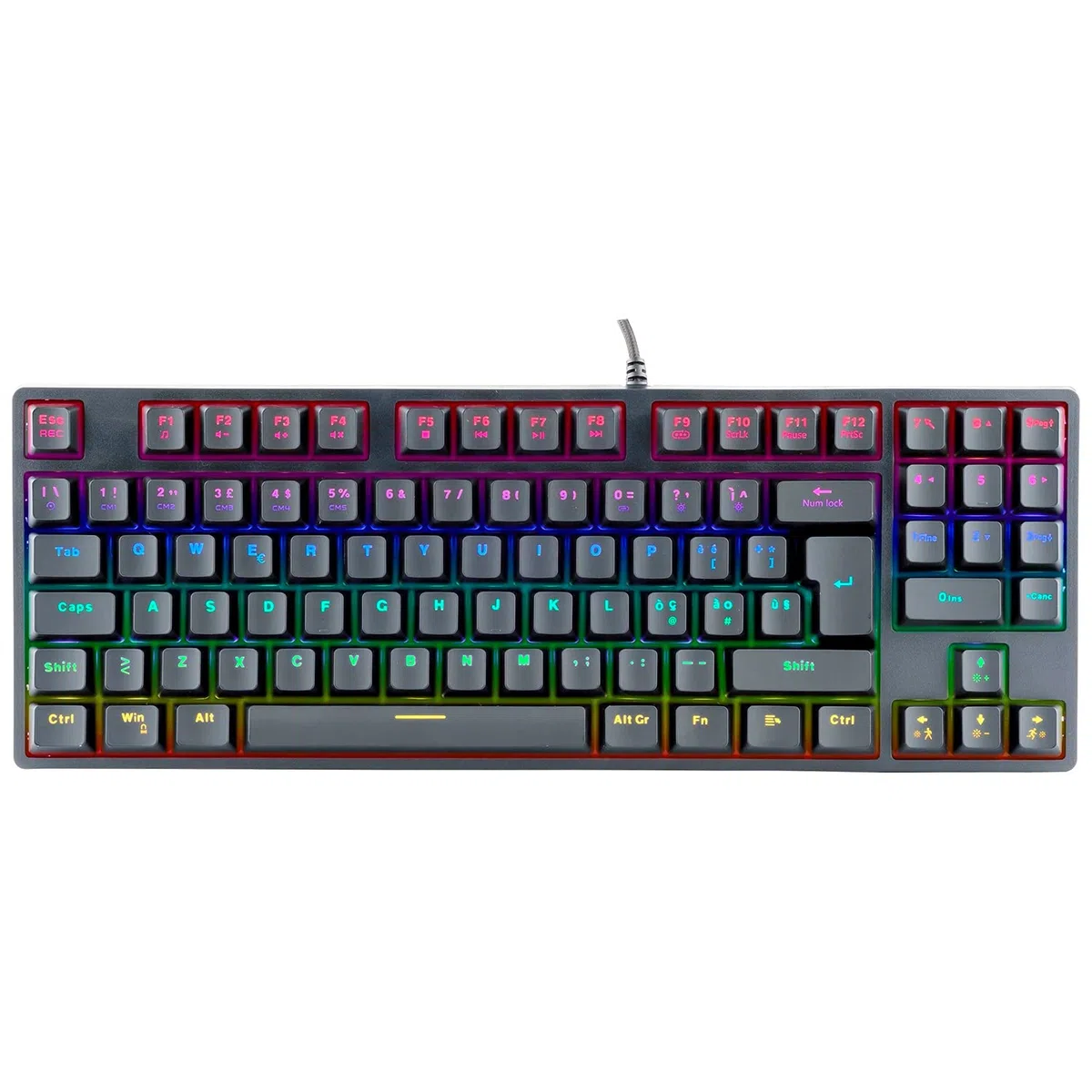 Itek Tastiera Gaming X50 - Meccanica, Switch Blu OUTEMU, RGB, Software, 90 tasti, Compatta