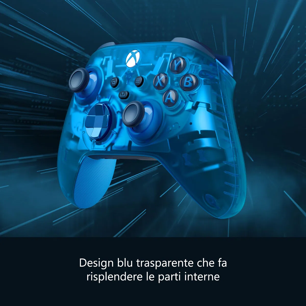 Xbox Controller Wireless, SE Sky Cipher - per Xbox One, Xbox Series X|S, Windows 10/11, Android, iOS