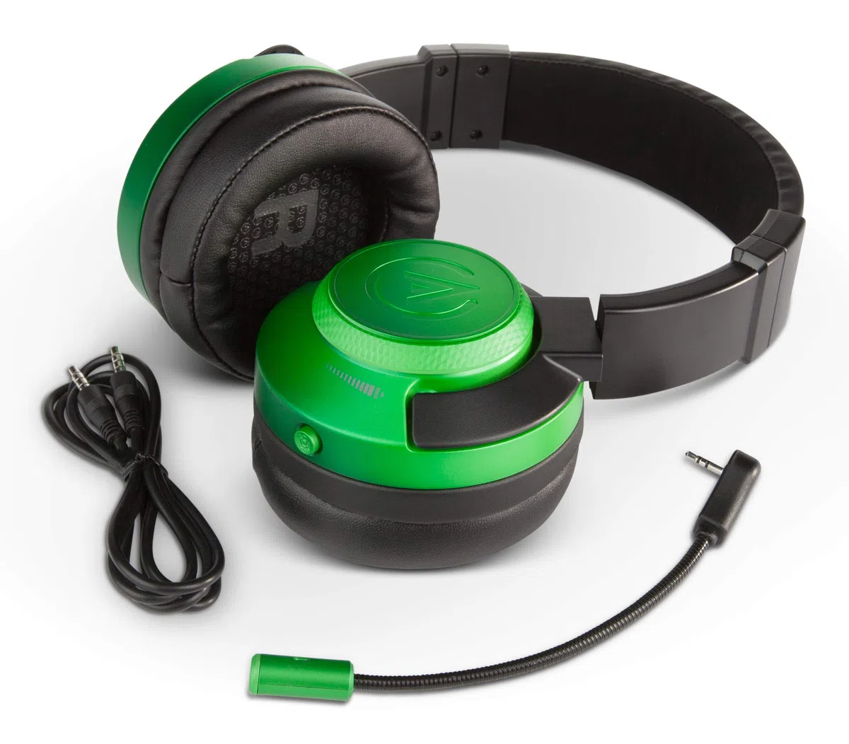 PowerA Fusion Cuffie da Gioco Cablate con Microfono Staccabile - Compatibili con PlayStation 4, Xbox (One, One X, One S, 360), Nintendo Switch, Mac, Android, IOS, Verde Smeraldo Sfumato