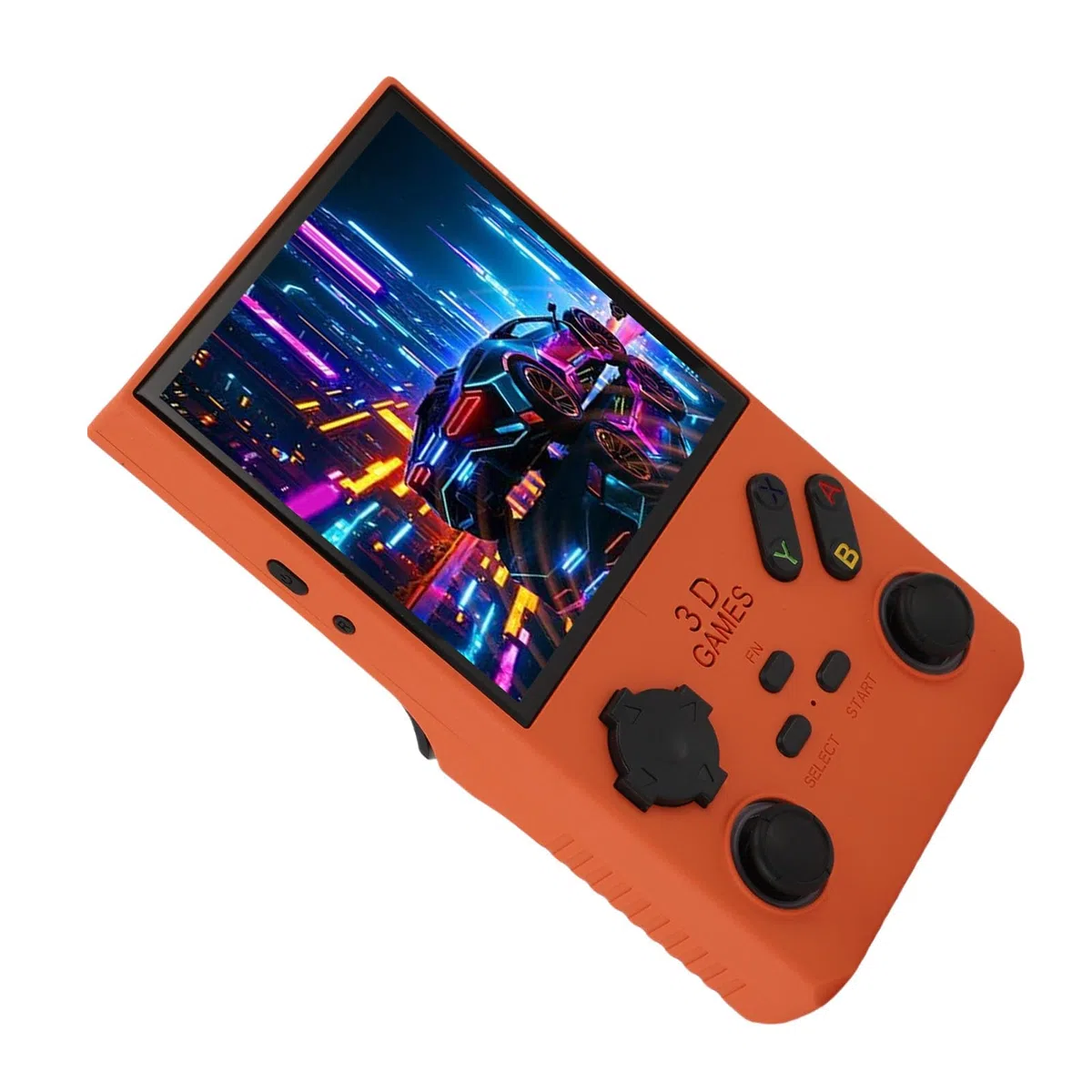 Console da Gioco Portatile retrò Console Portatile da 4,0 Pollici con Spazio di Archiviazione da 256 GB, Ideale per Viaggiatori di Tutte le età (ORANGE)