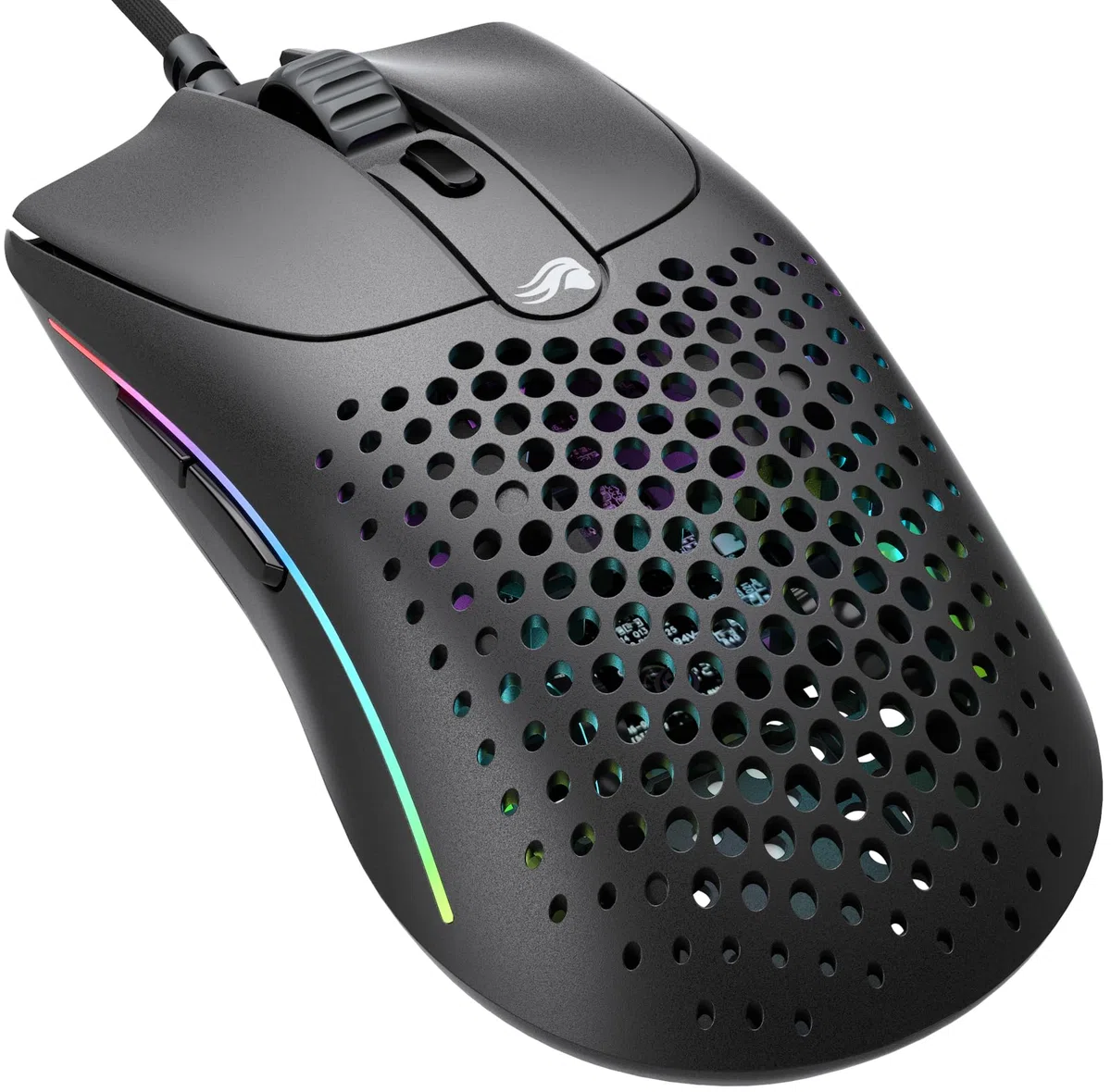 GLORIOUS Gaming Model O 2 Mouse da gaming wired - Ultraleg. 59 g, FPS, 26.000 DPI, Motion Sync, switch da 80 milioni di clic, 6 tasti programmabili, ambidestro, RGB, piedini in PTFE - Nero